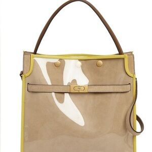 Tory Burch Tan and Yellow Satchel